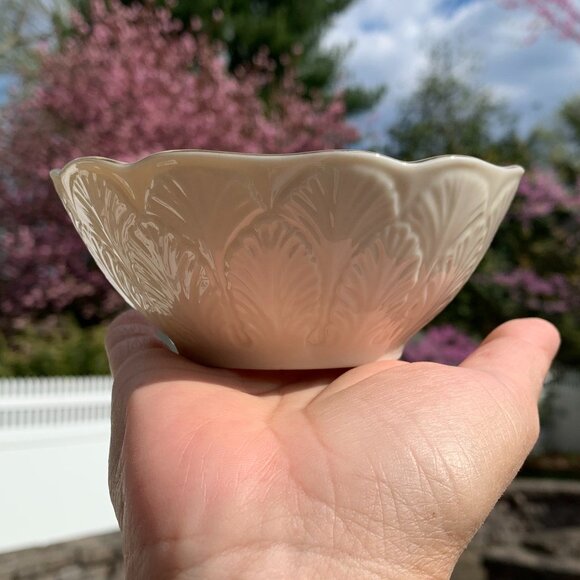 Vtg Lenox Greenfield Bon Bon Bowl 2 pc Set - Picture 4 of 10